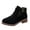 Black, variant on Busydd Booties for Women Solid Color Zipper Ankle Boots for Women Comfortable Chunky Heel Womens Ankle Boots Casual Fashion Womens Booties 8.5