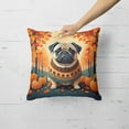 thumbnail image 4 of Carolines Treasures DAC1065PW1818 18 x 18 in. Unisex Fawn Pug Fall Fabric Decorative Pillow, 4 of 5