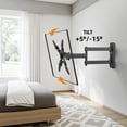 thumbnail image 6 of MountLiving Full Motion TV Wall Mount Bracket for 13-42 inch Screens & Monitors, Swivel Tilt Extension Rotation, Max VESA 200x200mm, up to 55 lbs, 6 of 8