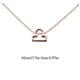 thumbnail image 5 of Collar Minnieouse constelaciones zodiaco Libra oro rosa, 5 of 6