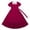 C7/Wine, variant on Afdoent Girls Dresses Solid Color Long Dress With With Ruffled Edges For Girls 7-8 Years