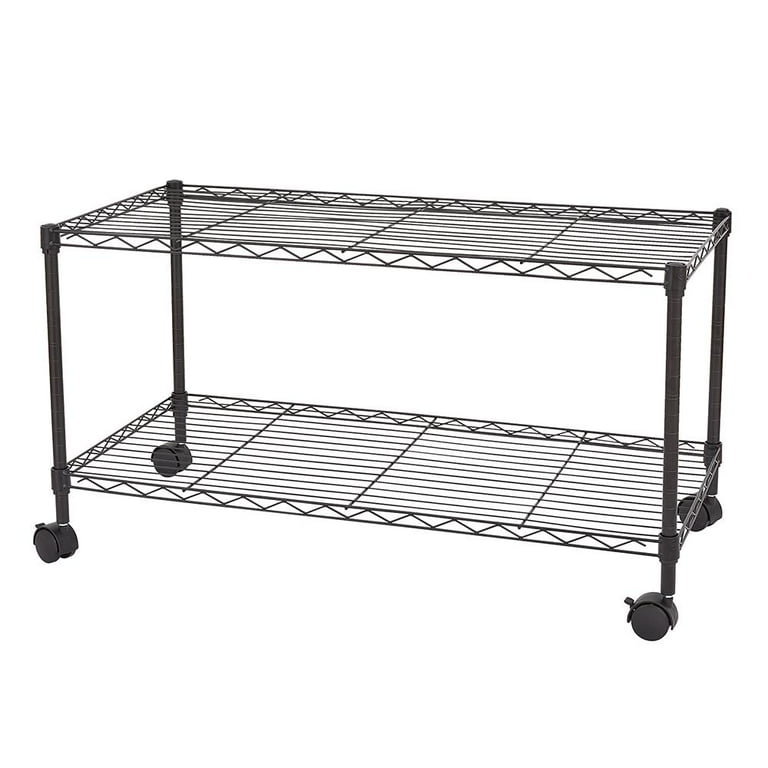 Zimtown Commercial 5 Tier Adjustable Wire Metal Shelf Shelving Rack Rolling Zimtown Commercial 5 Tier Adjustable Wire Metal Shelf Shelving Rack Rolling