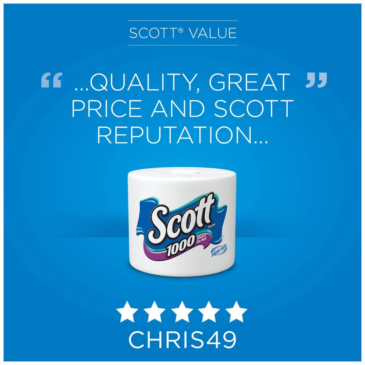 Scott 1100 Unscented Bath Tissue Bonus Pack 1-Ply 36 Rolls