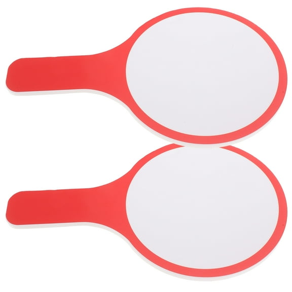 WASHWEPE Dry Erase Answer Paddle White Board Paddles 2Pcs 9.8x5.9x0.2in