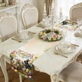 thumbnail image 4 of Sruoe Spring Table Runner, Floral Runny Table Runners Home Party Holiday Decorations, Farmhouse Table Runner for Kitchen Dining Table, Rustic Table Cloth Decor for Hoilday Home Party Spring Gift, 4 of 7