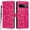 Rose red, variant on Leather For Google Pixel 11 Pro XL 6.8-inch Leopard Print Wallet Case, With Card Holder,Wristband,Magnetic Clasp Kickstand Folio Cover,Black,For Pixel 11 Pro XL