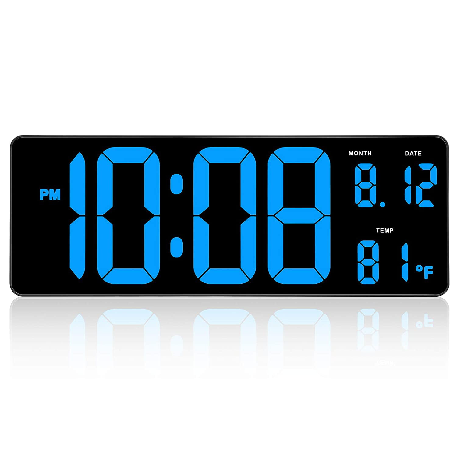 DreamSky 14.5 Inches Extra Large LED Digital Clock with Date Indoor Temperature 