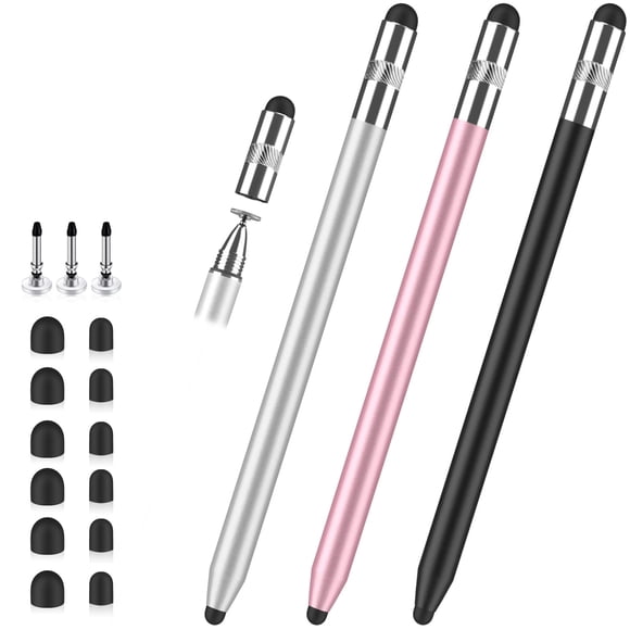 Lápiz Stylus STYLUSLINK 3 en 1 con Punta de Goma y Disco Universal
