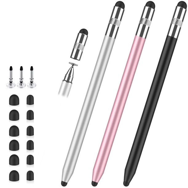 Lápiz Stylus STYLUSLINK 3 en 1 con Punta de Goma y Disco Universal