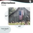 thumbnail image 4 of Stupell Industries Traditional USA Wagon Wheel Barn Canvas Art, 40 x 30, by Kim Allen, 4 of 8