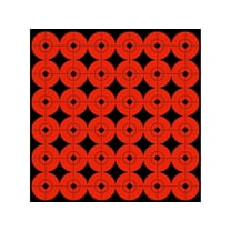 Birchwood Casey Target Spots Orange Bright High-Contrast Self-Adhesive Bull's Eyes Paper Shooting Targets