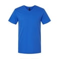 thumbnail image 5 of Gildan Softstyle V-Neck T-Shirt, Men's Short Sleeve V Neck Tee Classic Royal, Sizes S-3XL, 5 of 5