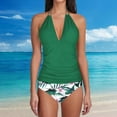 thumbnail image 1 of Traje de Baño Mujer Trajes de Baño Tankini Para Mujer, Cuello En V, Dos Piezas, Cómodos y Elegantes, Para Playa y Piscina., 1 of 3