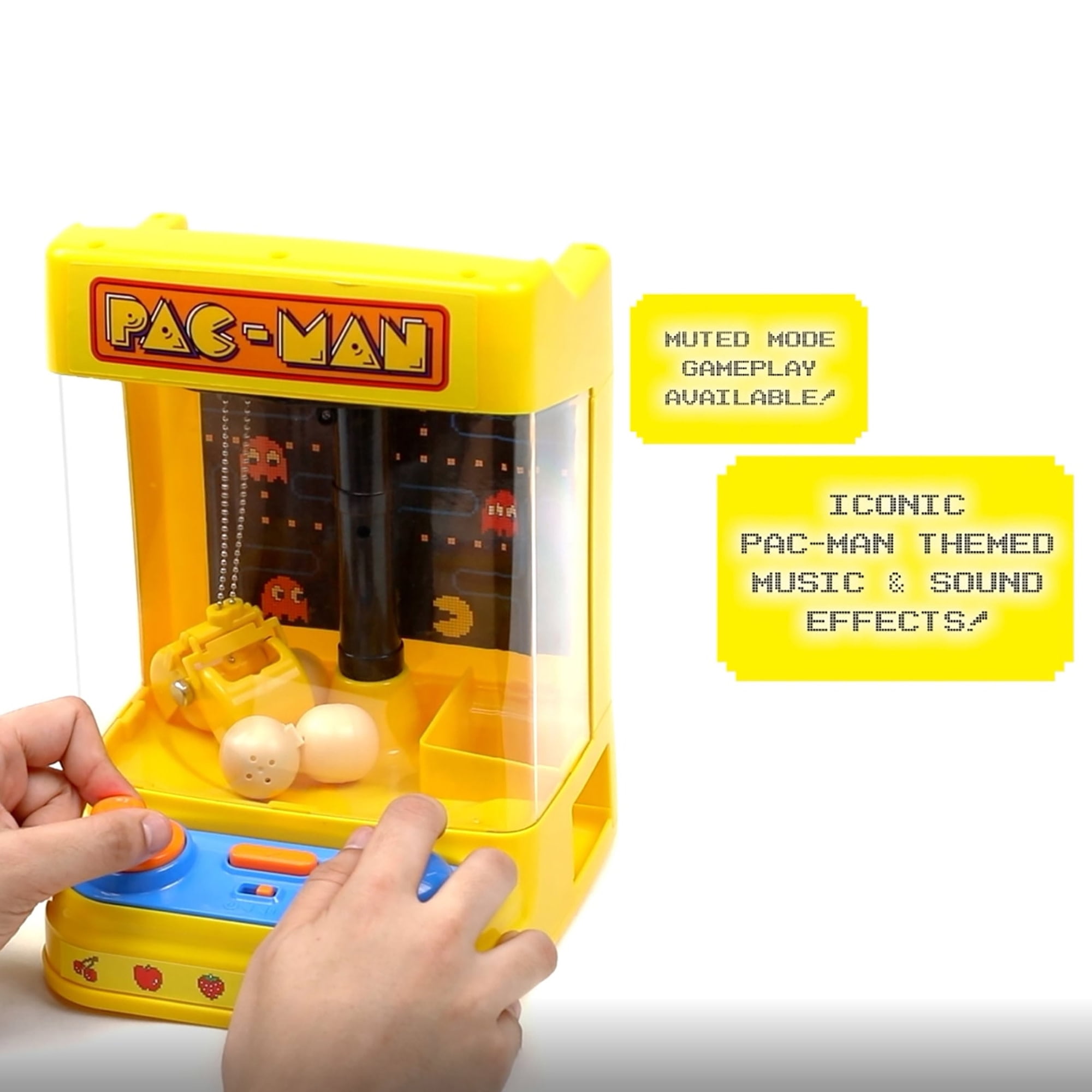 Pac-Man Arcade Claw Crane Core Series, Tabletop Game, Dual Joystick, Licensed Toy, Ages 4+, Multicolor, 1 Piece