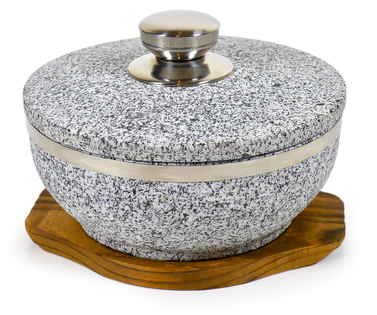 Dolsot Korean Natural Granite Stone Pot 183mm