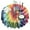 Colorful Tie Dye, variant on Colorful Tie Dye Pattern Round Tablecloth 60"x60",Wrinkle Wipeable Table Cloth for Kitchen Dining Room Picnic Patio Party