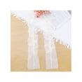 thumbnail image 6 of INSPIRE CHIC Women's Lace Floral Mesh Gloves Female Pearl Bowknot Polka point Wrist Fingerness Length Sleeves for Elegant Bridge Wedding Evening Party White3, 6 of 6
