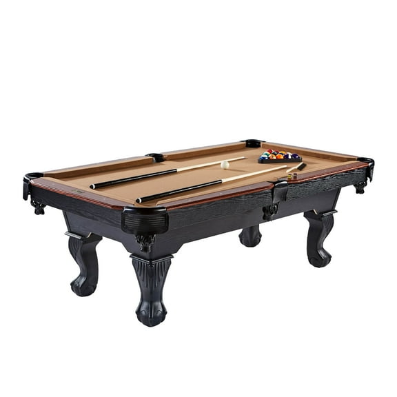 7.5' Drop Pocket Table with Pool Ball and Cue Stick Set by Barrington Billiards