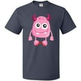 thumbnail image 3 of Inktastic Cute Monster, Smiling Monster, Pink Monster, Horns T-Shirt, 3 of 5