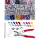 thumbnail image 1 of Kit de herramientas para cierres a presión, 10 colores. Kit de herramientas para cierres a presión., 1 of 5