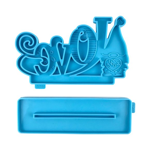 Father's Day Gifts Kcavykas Tools,decor,Outeers,DIY LOVE Photo Frame Crystal Epoxy Mould Desktop Decorative Photo Frame Mould