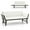 White, variant on Barara King Outdoor Convertible Sofa Daybed with Adjustable Armrests for Balcony-Off White