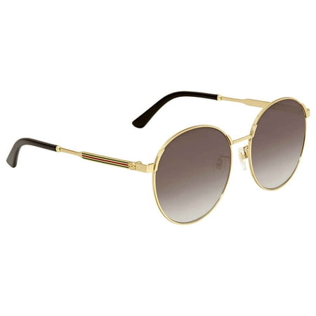 Gucci GG0206SK 001 Gold Gold Round Sunglasses