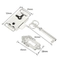 thumbnail image 3 of Bgsha 2 Set Drawer Lock With Key Antique Small Box Cabinet Door Locks Furniture, 3 of 9