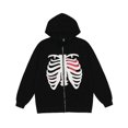 thumbnail image 1 of Sudaderas con capucha con estampado de esqueleto Y2K para mujer, chaqueta con capucha de calaveras góticas, sudaderas con cremallera Retro Harajuku, ropa de calle de moda, manga larga, 1 of 4