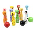 thumbnail image 1 of EeaseCA Creative Cartoon Animals Bowling Set Kids Hands-on Intellectual Development Toys, 1 of 4