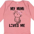 thumbnail image 4 of Inktastic Mimi Loves Me Grandchild Girls Girls Long Sleeve Baby Bodysuit, 4 of 5