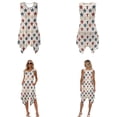 thumbnail image 3 of Xixirimido Patriotic Stars Print Matching Couple Outfits His and Hers Set Men's Button Down Shirt & Women's Sleeveless Midi Dress Summer Casual Beach Vacation Clothes, 3XL, 3 of 7