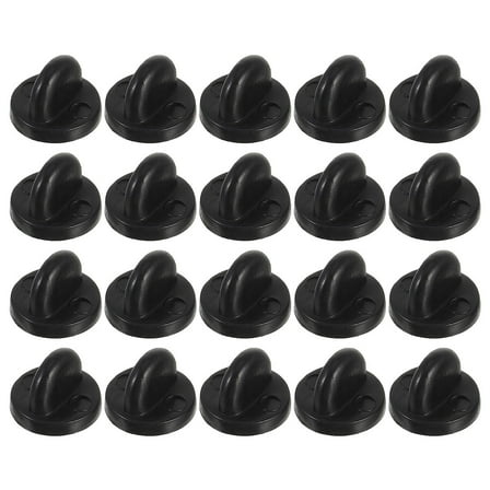 MLINS  200 Pcs Button Backs Pin Locking Clutch Backings with Black