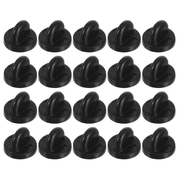 MLINS  200 Pcs Button Backs Pin Locking Clutch Backings with Black
