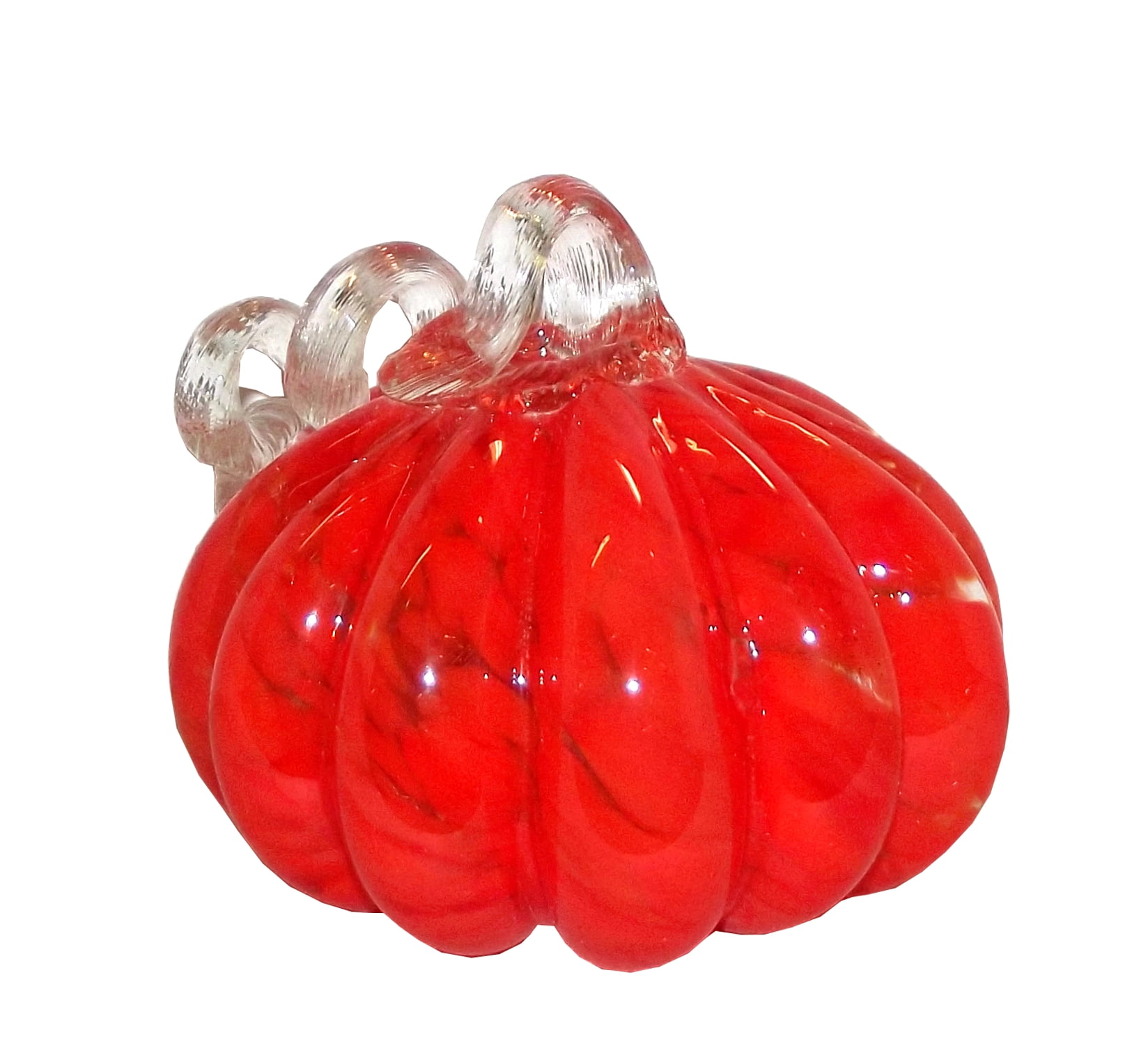 Ganz Light Up Glass Pumpkin Home Décor, 5.5 X 4.5 inches, Orange