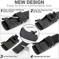 thumbnail image 6 of Men's Leather Belt Automatic Ratchet Buckle Slide Belt for Dress Casual Trim - No Box, 6 of 7