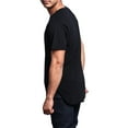 thumbnail image 2 of Victorious Men's Hipster Long Length Curved Hem T Shirt, Up To 5X, 2 of 8