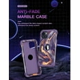 thumbnail image 5 of Casetego for iPhone 13 Case,6.1'' Marble Shockproof Heavy Duty Rugged Durable Protective Cover for Girls Women,Dark Purple, 5 of 7