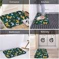 thumbnail image 5 of Golden Butterflies 16x24 Flannel Bath Mat for Bathroom, Anti-Slip Backing Soft Bathroom Rug, Washable Water Absorbent Mat, 5 of 9
