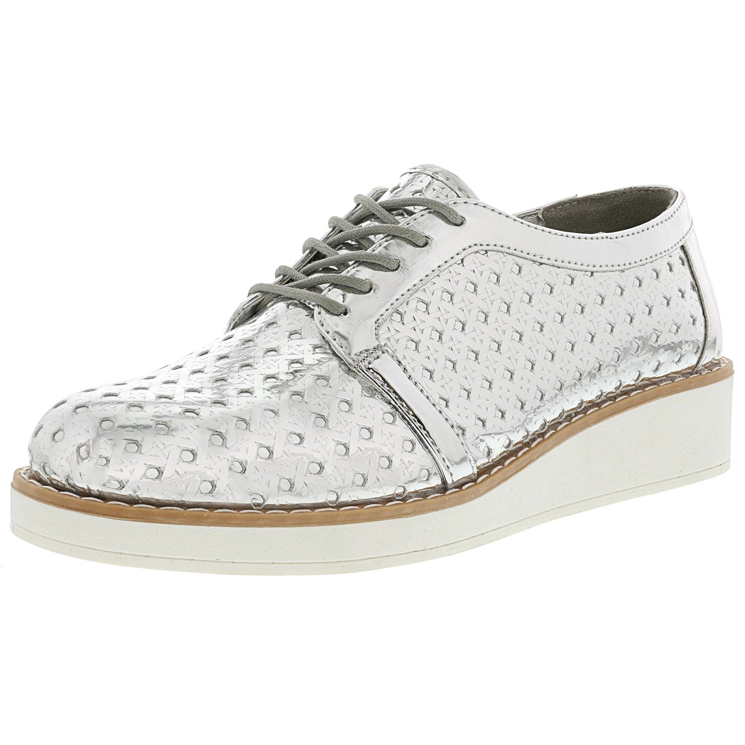 Fergalicious Women's Everly Silver Ankle-High Leather Fashion Sneaker ...