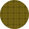 thumbnail image 1 of Ahgly Company Machine Washable Indoor Round Transitional Bakers Brown Area Rugs, 8' Round, 1 of 7