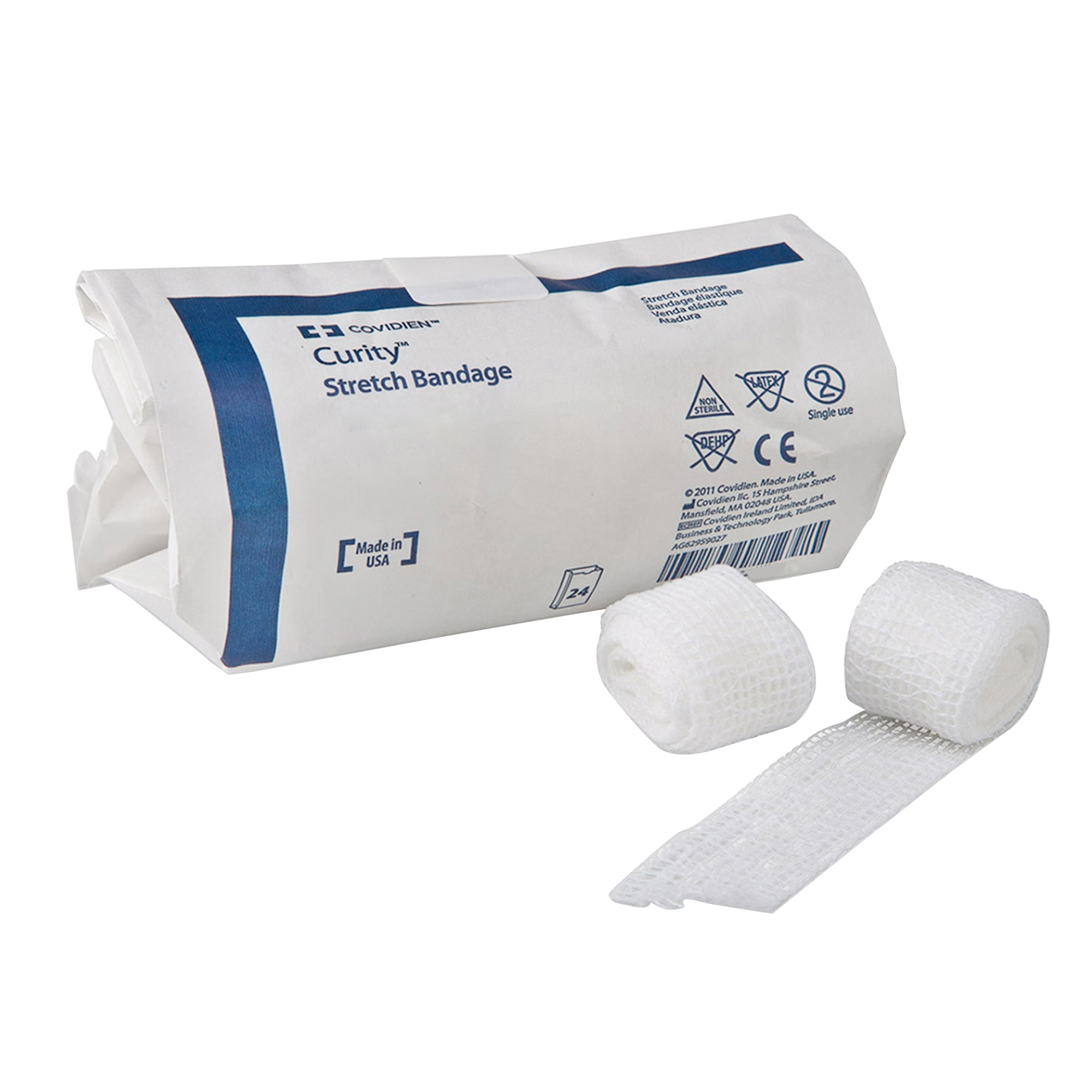 Curity Stretch Bandage, Sterile, 1-Ply Conforming Bandage, 6 in x 82 in, 12 Count, 4 Packs, 48 Total