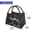 thumbnail image 2 of Disketp Royal Skull With Golden Crown Bolsa Térmica Estampada, Bolsa Térmica Aislante para Almuerzo, Playa y Campamento, 2 of 6