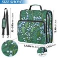 thumbnail image 2 of FORMRS Zipper Binder with Shoulder Strap 2-inch Ring 500 Sheet Capacity File Bag, Blue Flowers Pattern, 2 of 5