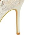 thumbnail image 4 of Women Pointed Toe High Heels Sexy Pumps Lace Tulle 9CM Wedding Shoes for Bride Prom Party, 4 of 5