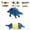 Sky Blue, variant on Novelty Dinosaur Corn Cob Holders – Funny Dinosaur Skewers for BBQ, Picnic & Grilled Corn | Ankylosaurus, Stegosaurus & Parasaurolophus Corn Forks,Green
