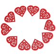 thumbnail image 2 of 10 Uds colgante de viruta de madera 80mm tallado duradero decoración de boda en forma de corazón hueco, 2 of 5