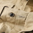 thumbnail image 4 of MexChoioe Mens Lapel Collar Cargo Jacket Full Zip Multi Pockets Lightweight Fall Casual Outerwear for Mens, 4 of 5