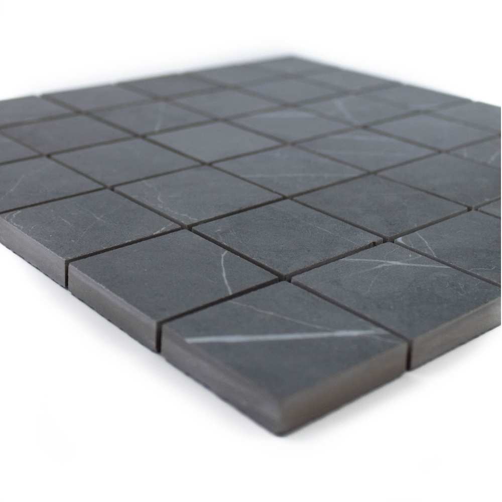 The Tile Life Penthouse 2" x 2" Charming Amber Matte Porcelain Mosaic Floor and Wall Tile Case of 9