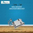 thumbnail image 2 of MARINE CITY Stainless Steel Rail Mount Anchor Bracket, 35 lb Capacity – Fits 7/8 to 1 Inches, Horizontal Stanchions, Corrosion-Resistant, Easy Install, for Marines, Boats, Yachts, Ships, 2 of 7